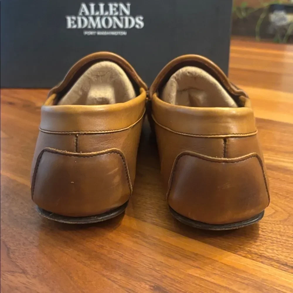 Allen Edmonds Super Sport Penney Leather Upper Loafer SlipOn Shoe Walnut Size 10